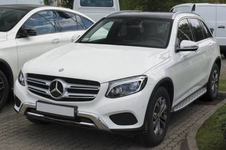 Nakładka na zderzak tylny do MERCEDES GLC X253 (Carbon+Stal)