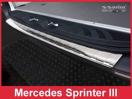 Nakładka na zderzak tylny do Mercedes Sprinter 3 (Stal)