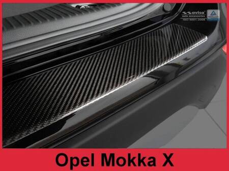 Nakładka na zderzak tylny do Opel Mokka X Carbon (czarny)