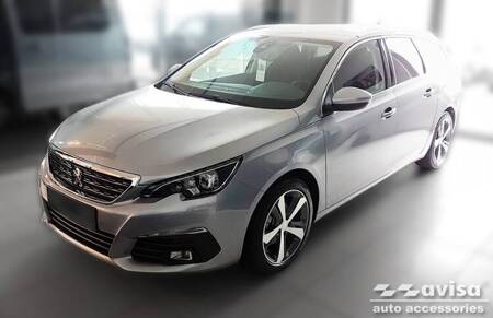 Nakładka na zderzak tylny do Peugeot 308 II SW (Czarna)