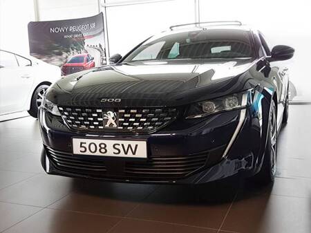 Nakładka na zderzak tylny do Peugeot 508 2 Kombi (Stal)