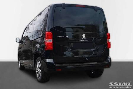 Nakładka na zderzak tylny do Peugeot Traveller (Carbon Fiber))