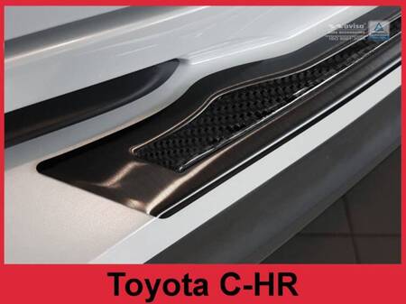 Nakładka na zderzak tylny.do Toyota C-HR Carbon+Stal