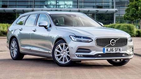 Nakładka na zderzak tylny do VOLVO V90 (Czarna-Lustro)