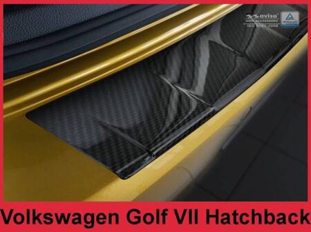 Nakładka na zderzak tylny do Volkswagen Golf 7 (Carbon Fiber)