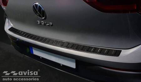 Nakładka na zderzak tylny do Volkswagen Golf 8 (Carbon Fiber)