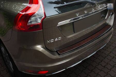 Nakładka na zderzak tylny do Volvo XC60 Carbon+Stal