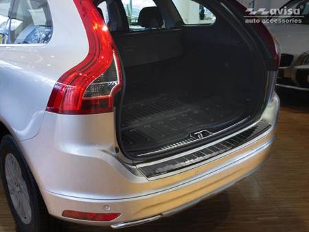 Nakładka na zderzak tylny do Volvo XC60 Carbon (czarny)