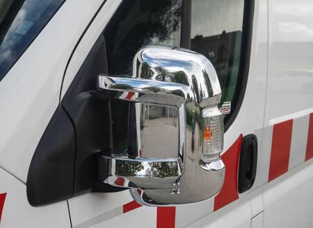 Nakładki na lusterka boczne do FIAT DUCATO 2006- | ABS CHROM