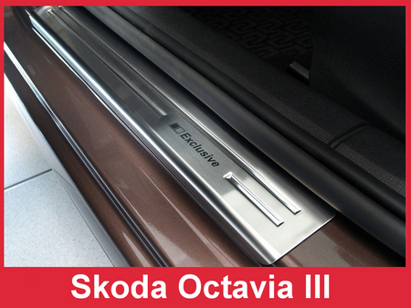 Nakładki progowe Skoda Octavia 3 (Stal)