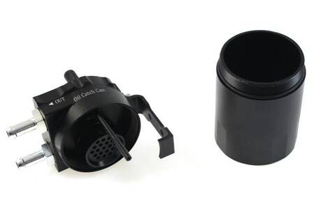 Oil catch tank 0.3L 10mm / 15mm TurboWorks PR Black