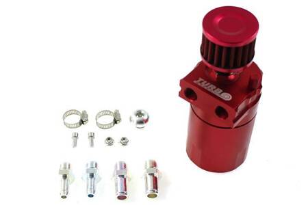 Oil catch tank 0.3L 10mm / 15mm TurboWorks PRO Red