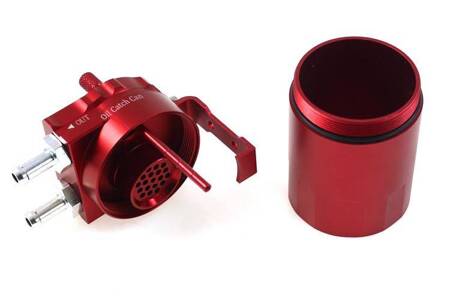 Oil catch tank 0.3L 10mm / 15mm TurboWorks PRO Red