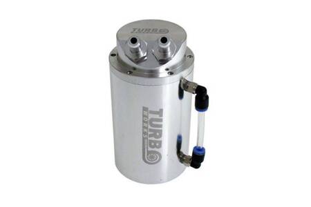 Oil catch tank 0.7L 10mm TurboWorks Silver