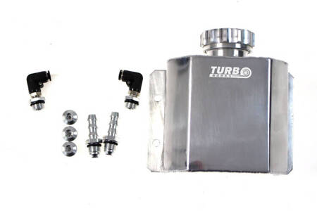 Oil catch tank grodziowy 1L 10mm TurboWorks Silver