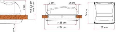 Okno dachowe Vent 28 F Crystal - Fiamma