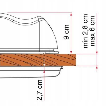 Okno dachowe vent 28 crystal przezroczyste Fiamma