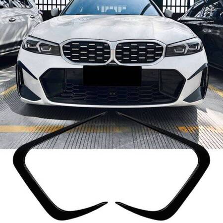 PRZEDNIE SPLITERY FLAPS BMW G20 G21 LCI GLOSS BLAC