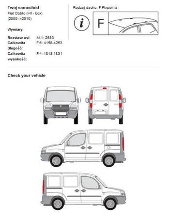 Platforma dachowa Ford Transit L1/H1 2000 - 2006