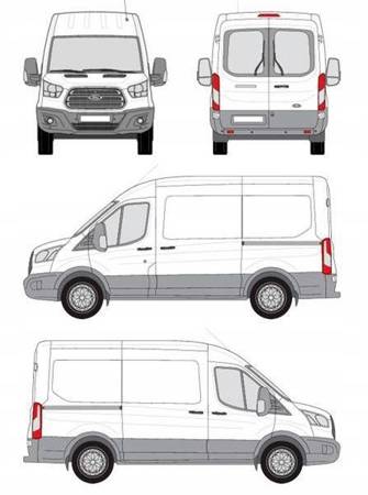 Platforma dachowa bagażnik Ford Transit VIII L2H2