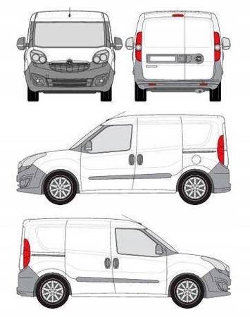 Platforma dachowa bagażowa Fiat Doblo II CRUZ