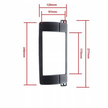 RAMKA MASKUJĄCA DO RADIA 2DIN BMW 3 E46 1998-2005