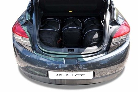 RENAULT MEGANE COUPE 2008+2016 TORBY DO BAGAŻNIKA 4 SZT