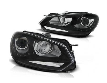 Reflektory przednie VW Golf VI BLACK DAYLIGHT