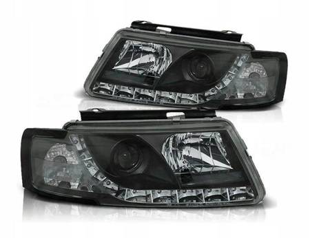 Reflektory przednie VW Passat B5 3B BLACK DAYLIGHT