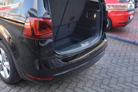 SEAT ALHAMBRA 2 Czarna nakładka (listwa) ochronna na zderzak tylny