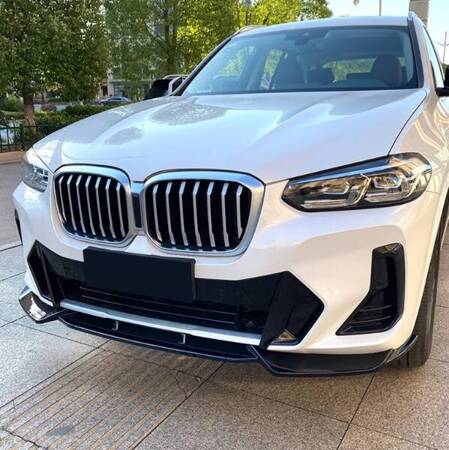 Spojler przedniego zderzaka BMW X3 G01/ X4 G02 LCI 2021-2024 glossy black