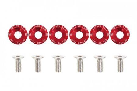 Śrubki Fender washers D1 8mm Red