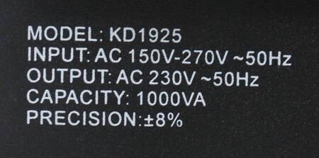 Stabilizator napięcia 1000VA 230V KD1925