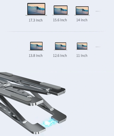 Stolik aluminiowy podstawka pod laptopa tablet