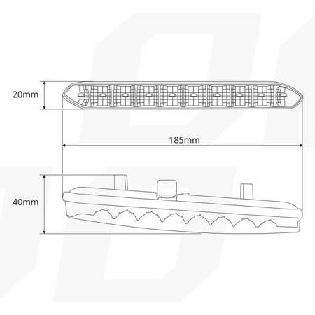 Światła do jazdy dziennej DRL 810 ver.2 AMIO-01266