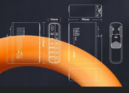 Szybka Ładowarka USB Zasilacz 140W GaN do telefonu laptopa QC3.0 PPS PD100W