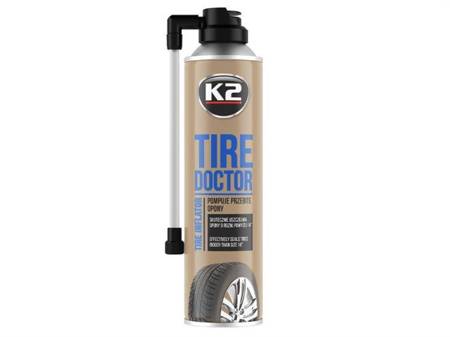 TIRE DOCTOR Aerozol do uszczelniania i pompowania przebitych opon powyżej 14``, 500 ml