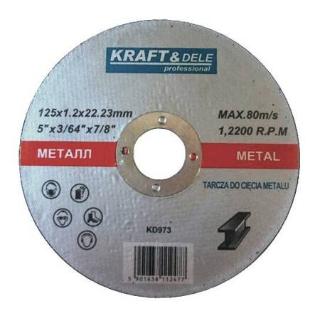 Tarcza do metalu 125x1,2x22,23mm KD973