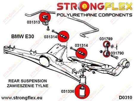 Tuleja łącznika stabilizatora tylnego na stabilizator SPORT