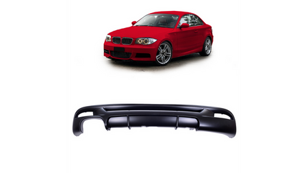 Tylny dyfuzor Matt Black BMW 1 E82 E88 2007-2013