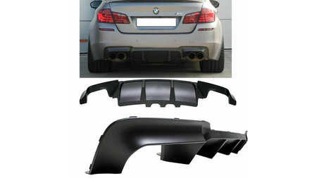 Tylny dyfuzor Matt Black BMW 5 F10 F11 2009-2016