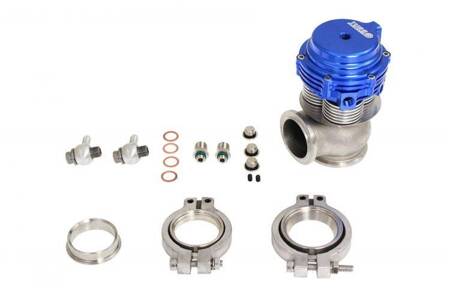 Wastegate zewnętrzny TurboWorks 38mm chłodzony wodą 2,5 Bar V-Band Blue