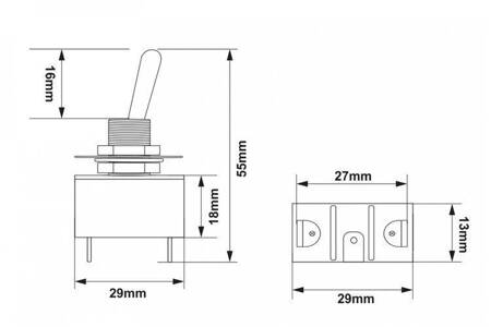 Włącznik Toggle Classic 2PIN