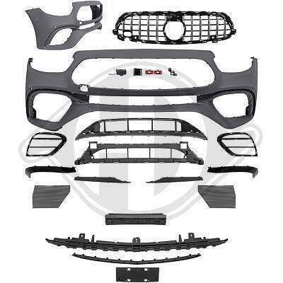 ZDERZAK PRZEDNI MERCEDES W213 20-23 LOOK 63 PDC H