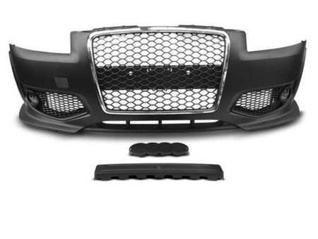 ZDERZAK PRZEDNIE AUDI A3 8P 05-08 GRILL CHROME