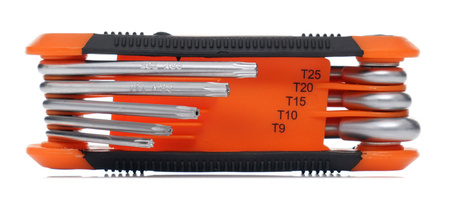 ZESTAW  IMBUSÓW SKŁADANYCH 8 EL. TORX KD11935