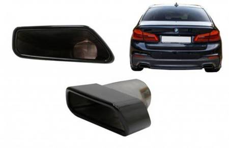 ZESTAW KOŃCÓWEK BMW G30 G31 G38 540 BLACK