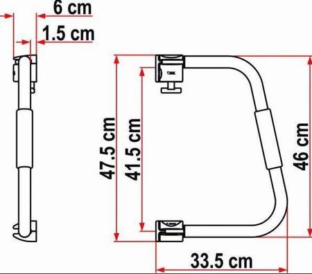 Zabezpieczenie do drzwi Security 46 - Fiamma