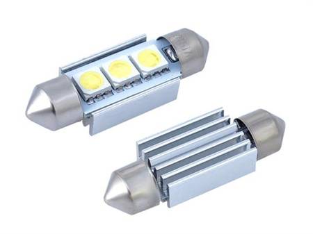 Żarówka VISION Festoon SV8.5 36mm 12V 3x 5050 SMD LED, CANBUS, biała, 1 szt.