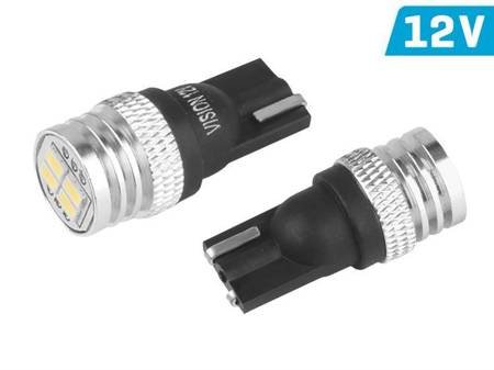 Żarówka VISION W5W (T10) 12V 4x 3020 SMD LED, CANBUS, biała, 2 szt.